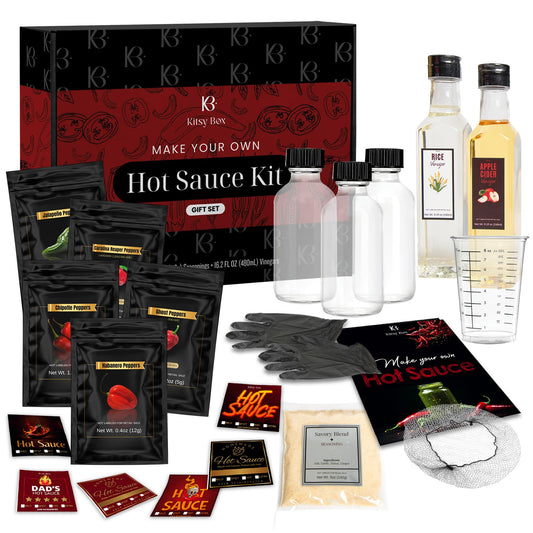 DIY Hot Sauce Making Kit, Gourmet Gift Set